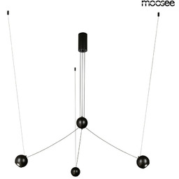 Lampa wisząca OCTO 3 czarny molekuły LED 10W