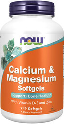 NOW Calcium&Magnesium Softgels 240caps