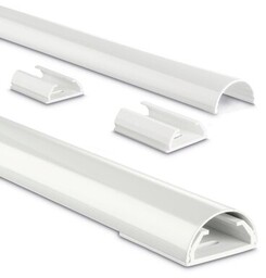 HAMA Maskownica do kabli 220988 Aluminium Biały