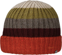 Czapka z Mankietem Colour Stripes by Lierys, pomarańczowy,
