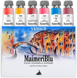 Maimeri BLU, Akwarele Sztuk Pięknych, Zestaw Wenecji, Karton,