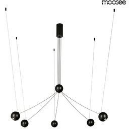 Lampa wisząca OCTO 5 czarny molekuły LED 17W