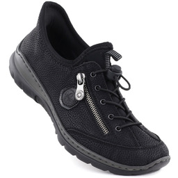 Półbuty damskie sportowe czarne Rieker L32F1-00
