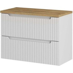 COMAD Szafka podumywalkowa NOVA WHITE z blatem OAK