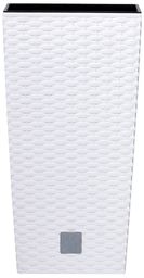 Prosperplast Osłonka na doniczkę Rato Square biały, 20x20x37,6cm,