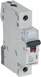 WYŁĄCZNIK NADPRĄDOWY S 301 1P D 13A 6000A