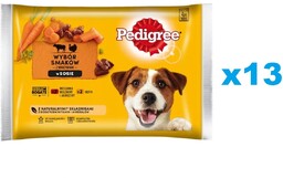 PEDIGREE Wybór smaków w sosie 52x100g wołowina