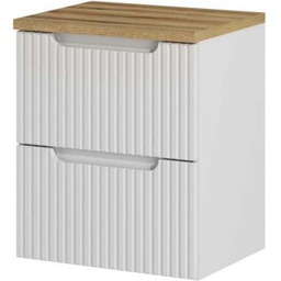 COMAD Szafka podumywalkowa NOVA WHITE z blatem OAK