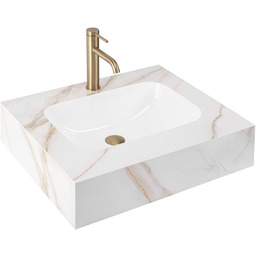 Rea Umywalka ścienna Rea Aresa Grey Gold 60