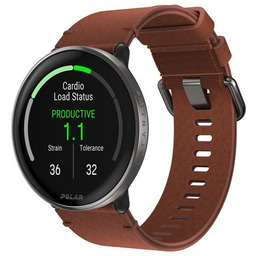 Polar Ignite 3 Titanium brązowy skórzany M/L