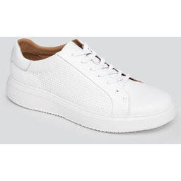 Białe sneakersy ze skóry naturalnej 01033A00SNA