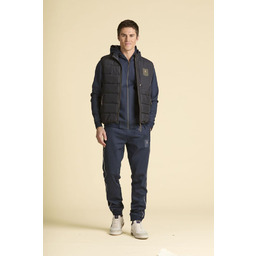 Aeronautica Militare Męskie spodnie dresowe w granatowym kolorze