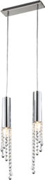 Candellux DUERO 32-25265 lampa wisząca podwójna chrom kryształy