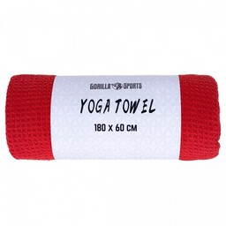 Ręcznik do ćwiczeń jogi czerwony