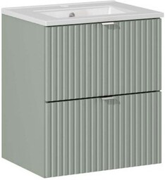 COMAD Szafka LINE REED GREEN z umywalką meblową