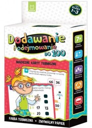 AKSJOMAT Zabawka edukacyjna Magiczne karty termiczne Dodawanie