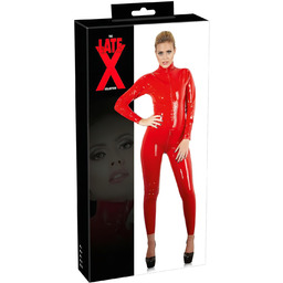 Latex - czerwony kombinezon z długim rękawem