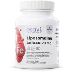OSAVI Liposomalne żelazo 20mg, 60 kapsułek