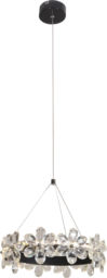 Candellux ARVIN 31-69702 lampa wisząca czarna akrylowe kwiatki
