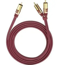 Oehlbach 20565 Y-cinch subwoofer 5m Czerwony Kabel analogowy