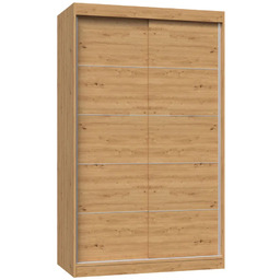 Elior Nowoczesna szafa przesuwna 120 cm dąb artisan