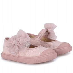 Emel balerinki materiałowe z kokardką 23
