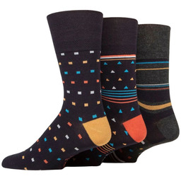 Gentle Grip 3PACK bezuciskowe skarpetki męskie, bambusowe, przewiewne,,