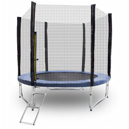 Trampolina 250cm ogrodowa siatka bezpieczeństwa 100kg dzieci