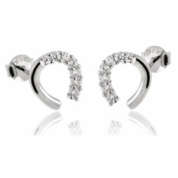 Kolczyki podkowy srebro 925 Na szczęście 1,4g