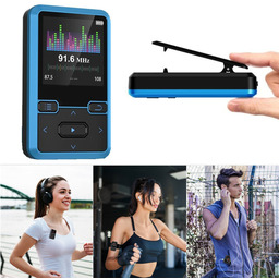 Przenośny odtwarzacz MP3 Bluetooth radio krokomierz do ćwiczeń