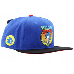Czapka z prostym daszkiem męska młodzieżowa Sega Sonic