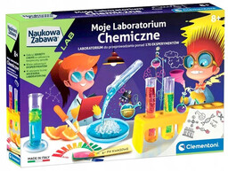 Zestaw Mały Chemik Clementoni Moje Laboratorium Chemiczne eksperymenty