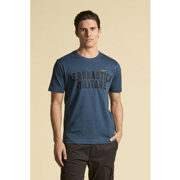 Aeronautica Militare Męski T-shirt w niebieskim kolorze