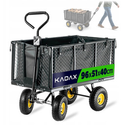 Wózek Ogrodowy 450 kg 200 L Transportowy Taczka