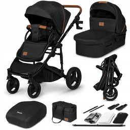 Wózek Spacerówka 2w1 Duże Koła Offroad 27cm Lionelo