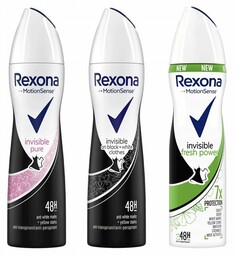 Rexona, Antyperspirant spray, Mix 3x150ml
