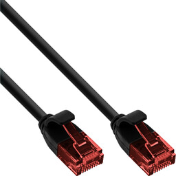 InLine Slim kabel krosowy Patch U/UTP Cat.6 czarny
