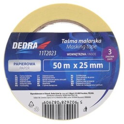 DEDRA Taśma malarska 11T2023 (25 mm x 50m)