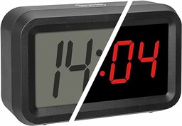 TFA Dostmann Cyfrowy budzik, 60.2038.01, przełączanie między hybrydowymi