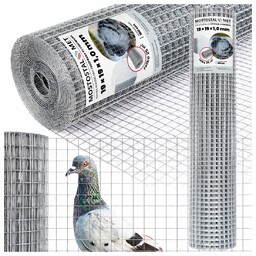Siatka Zgrzewana 19x19x1,0mm na Woliery Ogrodzenie 25m2 Klatki
