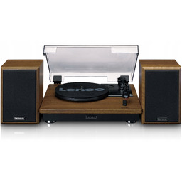 Gramofon z głośnikami Lenco LS-100WD brązowy