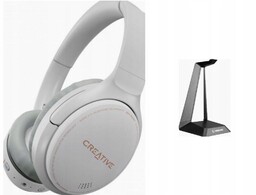 SŁUCHAWKI Creative Zen Hybrid biały + STOJAK