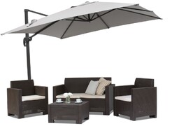 Parasol ogrodowy szary Siena 3x3m Garden Point