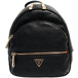 GUESS Czarny plecak damski w monogram Manhattan II