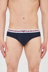 EMPORIO ARMANI Slipy granatowe 3-pack