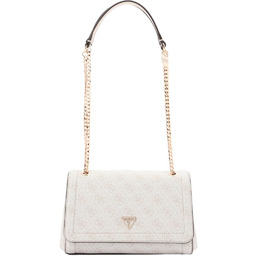 GUESS Kremowa listonoszka damska w monogram Noelle II