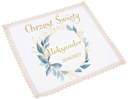 Szatka na chrzest koronka OLIMP - Pamiątka Chrztu