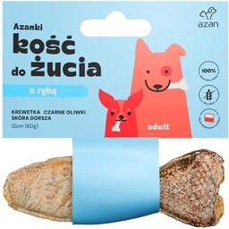 Brit AZANKI Kość z krewetką skórze dorsza KSZTAŁT