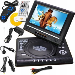 Ultracienki Odtwarzacz DVD/CD/VCD/CD/MP3, Czarny