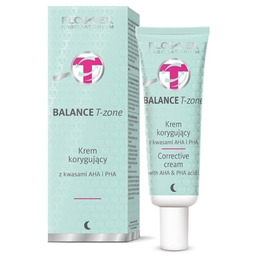 Floslek BALANCE T-ZONE Krem korygujący z kwasami AHA